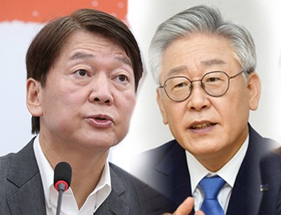 국민의당 안철수 대선후보와 더불어민주당 이재명 후보는 지난 2일 저녁 ‘3차 TV토론’에서 문재인 정부의 ‘부양의무제’를 놓고 난상 토론을 벌였다. (사진=중앙신문DB)