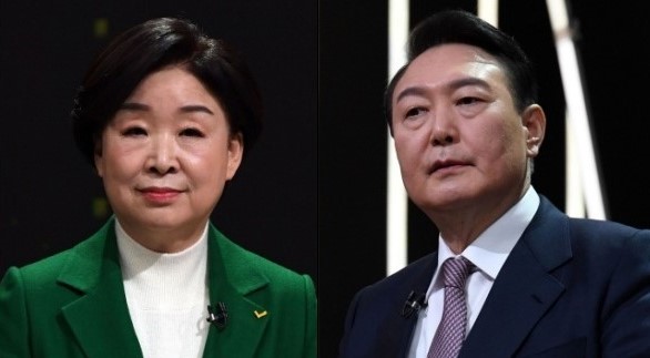 정의당 심상정 후보와 국민의힘 윤석열 후보는 2일 저녁 대선후보 ‘3차 TV토론’에서 충남 태안 화력발전소에서 일하다 숨진 고(故) ‘김용균 청년’의 사망 사건을 놓고 충돌했다. (사진=중앙신문DB)