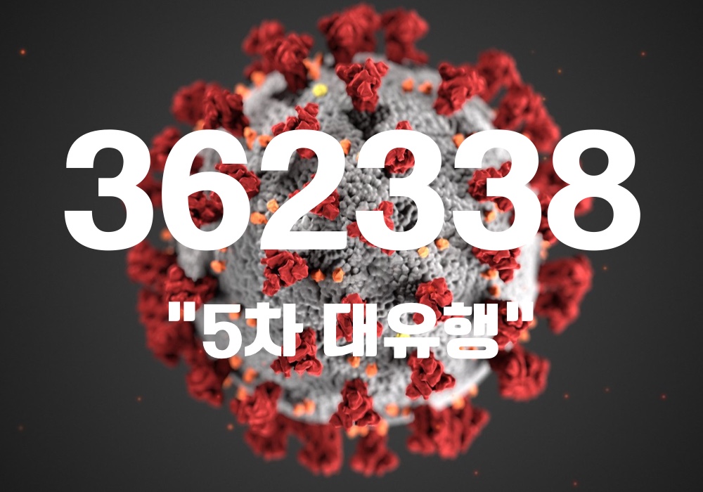중앙방역대책본부는 15일 0시 기준, 국내 발생 신규 확진자는 36만2283명, 해외유입 사례 55명 포함 36만2338명이 확인돼 지금까지 총 누적 확진자 수는 722만8550명이라고 밝혔다.(CG=중앙신문)