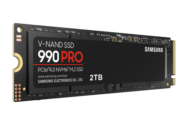 삼성전자가 게이밍 등 대용량 그래픽 작업에 최적화된 고성능 SSD '990 PRO'를 공개했다. (사진제공=삼성전자)