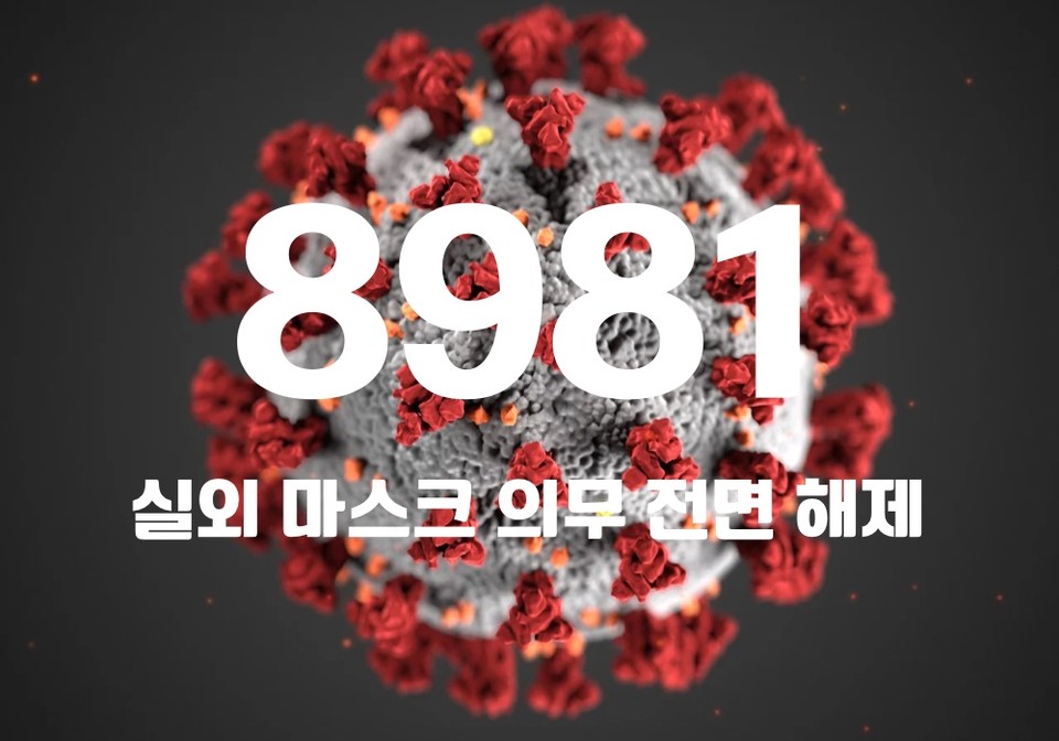 중앙방역대책본부는 10일 0시 기준, 국내 발생 신규 확진자는 8934명, 해외유입 사례 47명 포함 8981명이 확인돼 지금까지 총 누적 확진자 수는 2497만9770명이라고 밝혔다. (CG=중앙신문)
