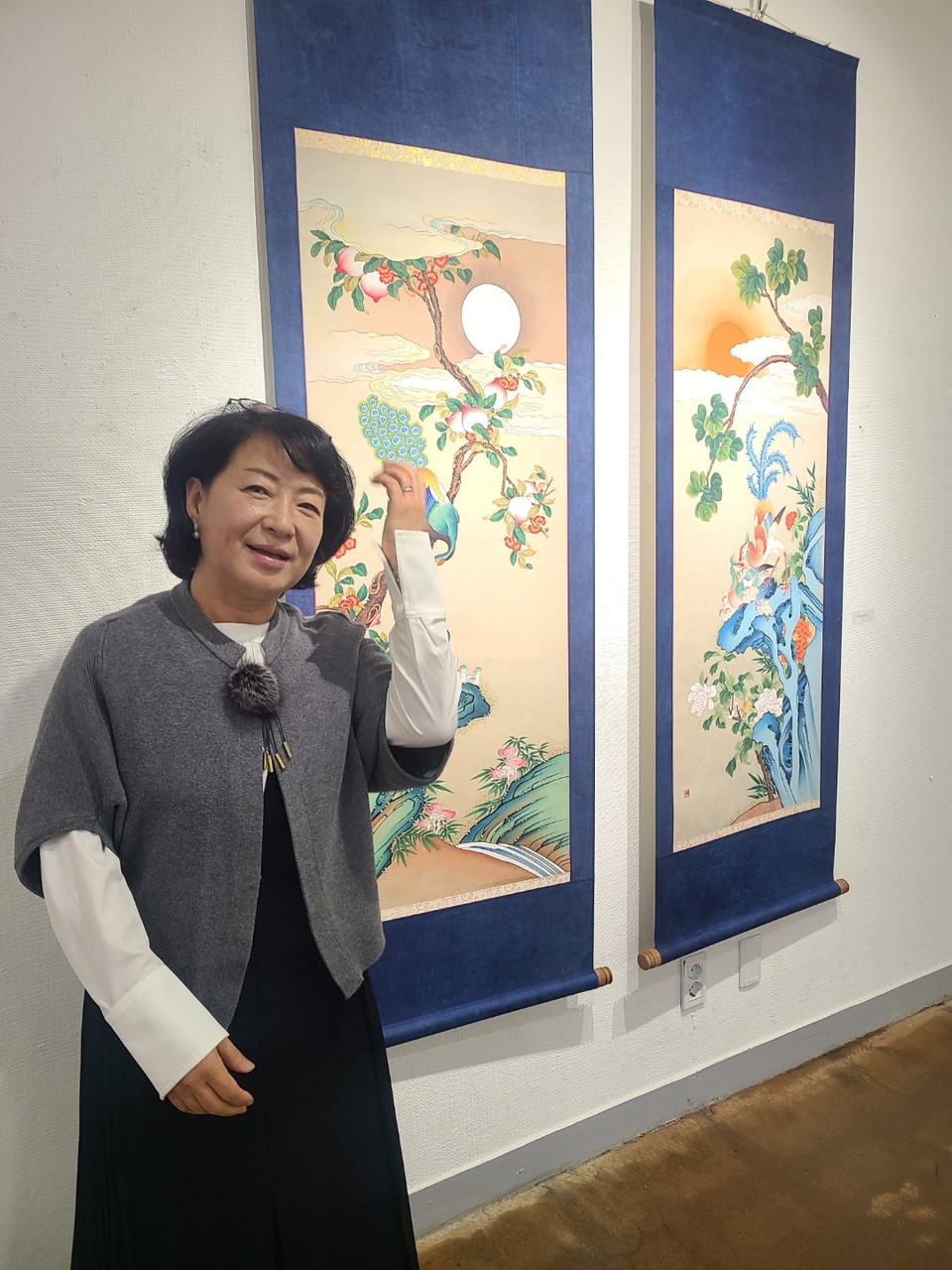 전통 예술을 창작하고 있는 임미림 작가가 오는 15일~20일 만석미술관에서 작품전을 연다. 사진은 임미림 작가. (사진=안직수 기자)