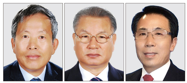 민선 제2기 부평구체육회장 선거가 오는 22일에 치러질 예정이다. 사진 왼쪽부터 권동철, 김경호, 여종운 출마자. (사진제공=부평구체육회)