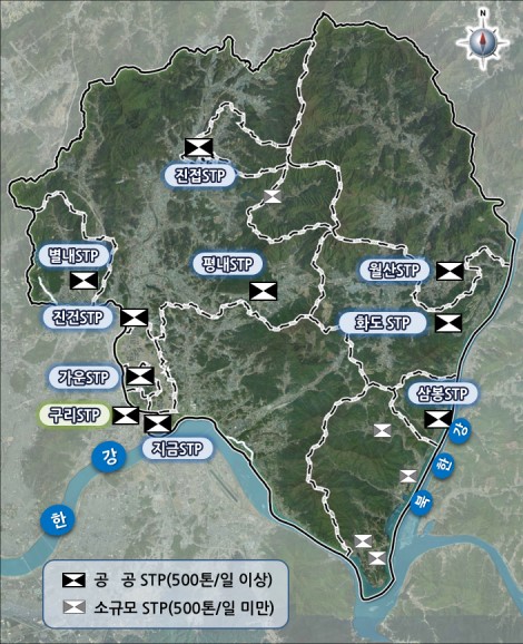 남양주시가 지난 27일 환경부로부터 ‘2040년 남양주시 하수도정비기본계획’ 전체 변경 승인을 통보받아 ‘상상 더 이상 남양주’ 발전을 위한 기반을 마련하게 됐다. 사진은 남양주시 하수처리시설 계획도. (사진제공=남양주시청)