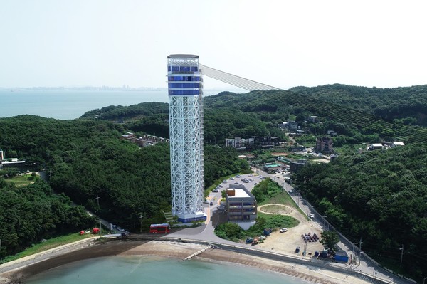 인천 옹진군 영흥도가 수도권 관광문화의 일번지로 새롭게 도약하고 있다. 사진은 옹진군 장경리 해수욕장 썸라인 투시도. (사진제공=㈜썸라인영흥)