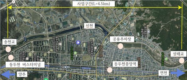 동두천시가 ‘신천 친수공간 마스터플랜 수립 용역’을 착수했다. (사진제공=동두천시청)