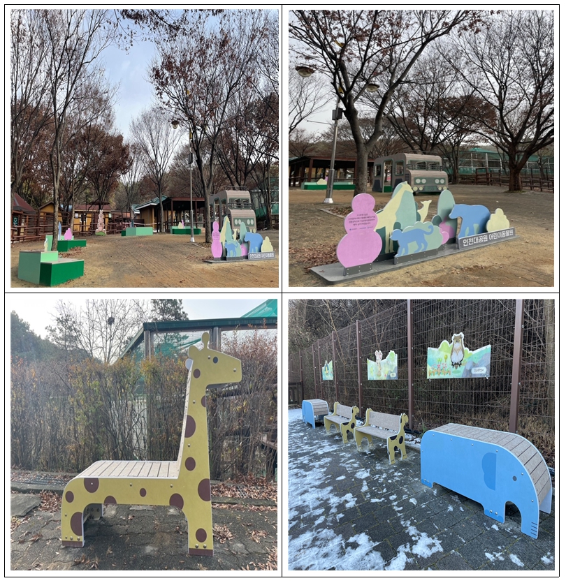 인천광역시가 버려진 플라스틱과 페트병 등 폐합성수지류 재활용을 통해 새로운 가치를 창조하는 ‘인천 심폐(폐합성수지류) 소생 프로젝트’ 사업이 2023년 국민평가 우수사례로 선정됐다. 사진은 폐현수막으로 만든 공원 벤치. (사진제공=인천시청)