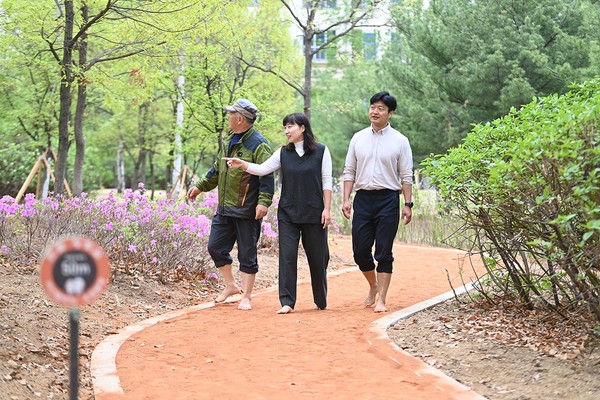 하남시가 미사한강5호공원 구산숲(망월동 832번지) 둘레길 조성공사를 착공한다고 16일 밝혔다. (사진제공=하남시청)