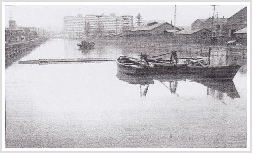 1960년대 수문통갯골의 만조 때 광경. (사진제공=동구청)