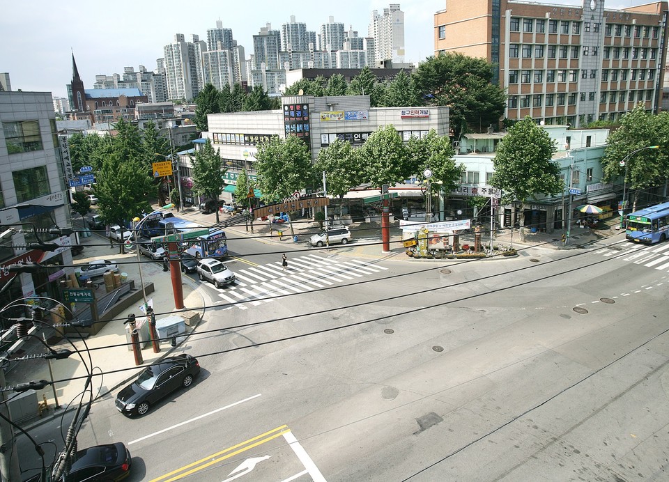 현 중앙시장 삼거리. (사진제공=동구청)