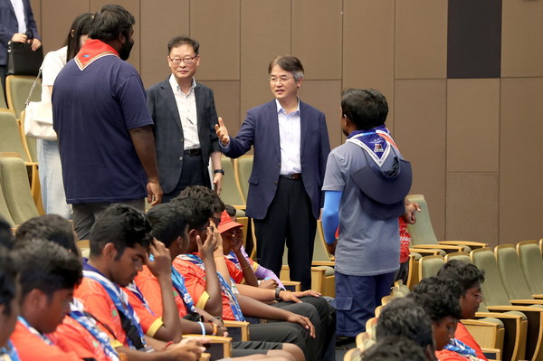 지난 8일 새만금 야영장을 떠난 잼버리 대원 410여명이 고양시를 방문한 가운데, 고양특례시는 대원들이 안전하게 머물다 갈 수 있도록 최선을 다해 지원에 나선다. (사진제공=고양시청)