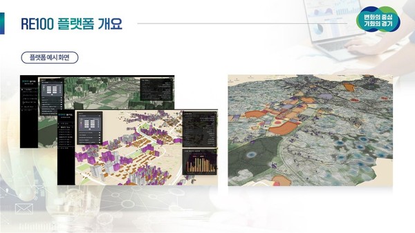 경기re100 플랫폼예시화면. (사진제공=경기도청)