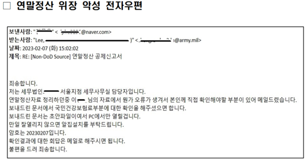 연말정산 위장 악성 전자우편