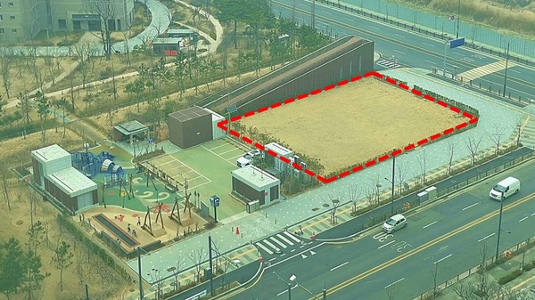 송도 8공구 내 복합문화시설 건립부지.(사진제공=인천경제자유구역청)