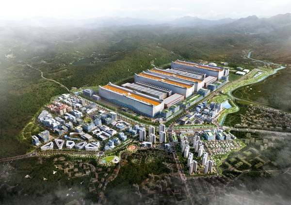 용인시 처인구 원삼면 일대에 조성 중인 용인 반도체클러스터 일반산업단지 내에 비수도권의 소재·부품·장비 기업이 입주할 수 있는 길이 열렸다. 사진은 용인 반도체클러스터 일반산업단지 조감도. (사진제공=용인시청)