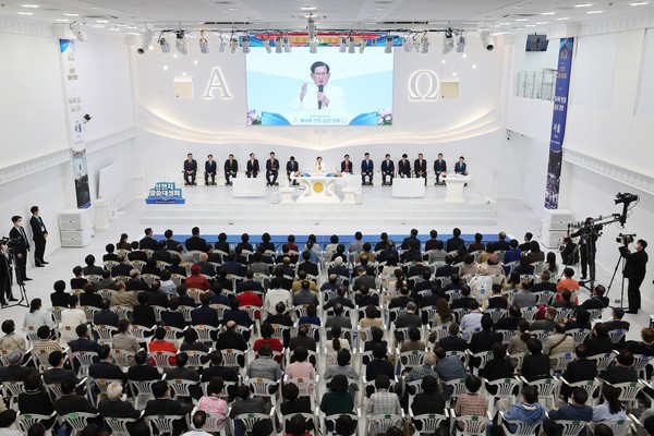 지난 4일 오후 2시 신천지 영등포교회에서 앙코르 말씀대성회가 열리고 있다. (사진제공=신천지예수교)