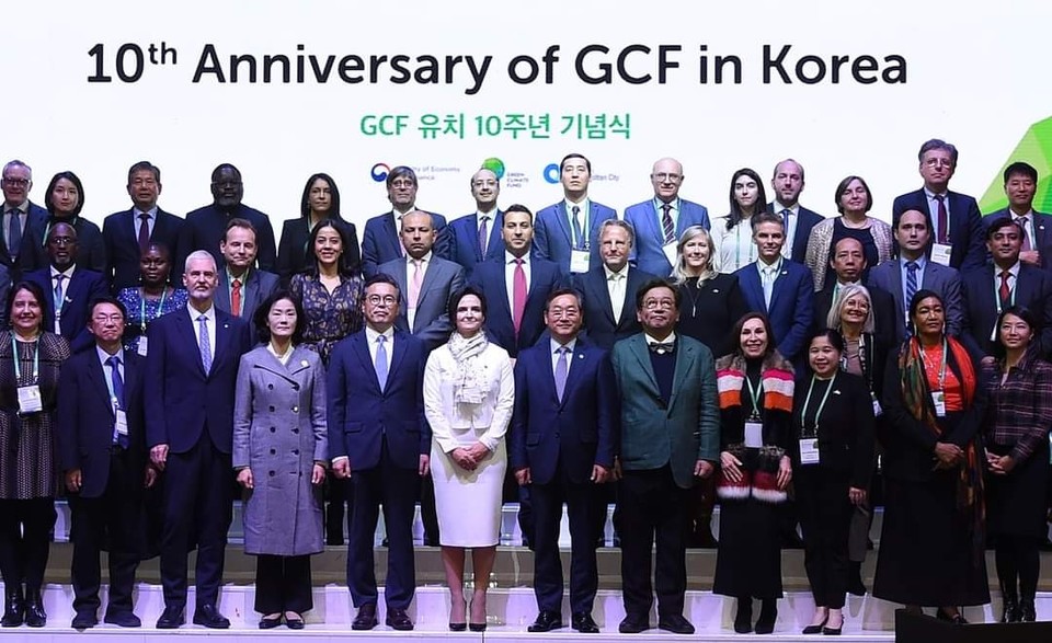 유정복 인천시장이 14일 "세계 최대의 녹색기후기금(GCF)이 인천에 자리 잡은 지 10주년이 됐다"며 GCF 유치 10주년 기념식 참석 소식을 알렸다. (사진=유정복 인천시장 페이스북)
