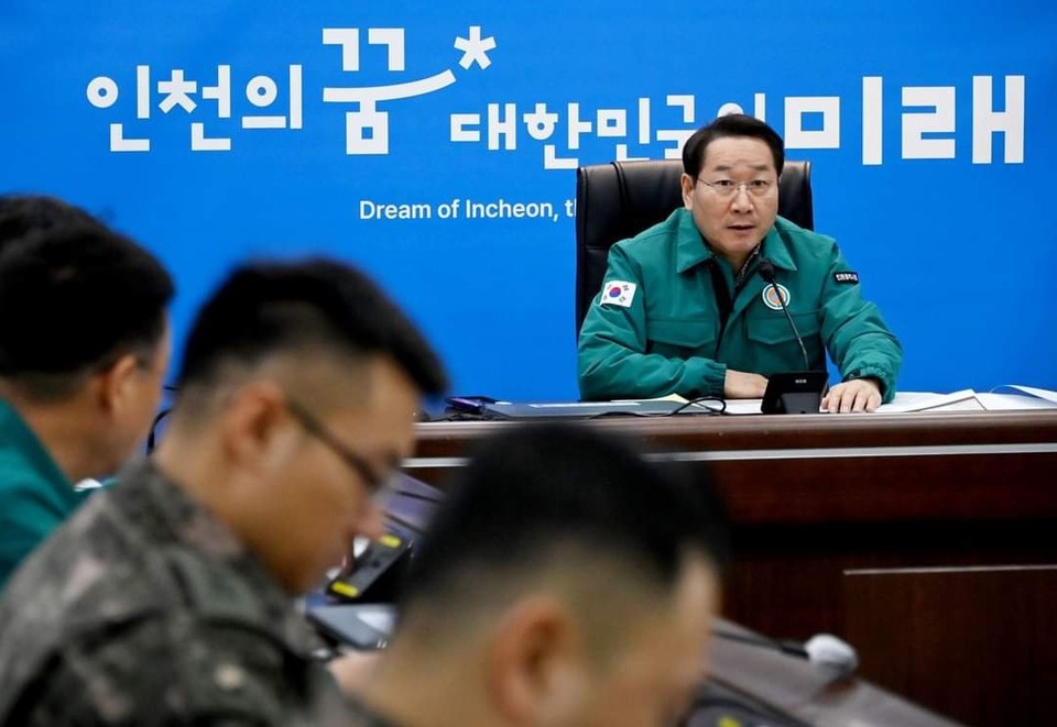 유정복 인천광역시장이 지난 5일 오후 벌어진 북한의 서해 북방한계선(NLL) 인근 해안포 사격과 관련 "어떠한 상황에서도 지역 안보를 지키고 시민들이 생업에 지장이 없도록 하겠다"고 약속했다. (사진=유정복 인천시장 페이스북)