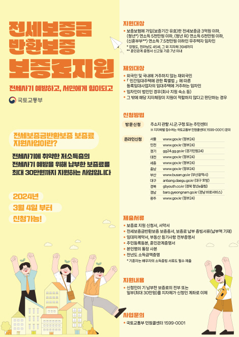 파주시가 최근 전세 사기 등으로 임차인이 피해를 보는 사례가 늘어 전세보증금 반환보증료를 전 연령층으로 확대하는 등 소득요건을 완화해 지원키로 했다. (사진제공=파주시청)