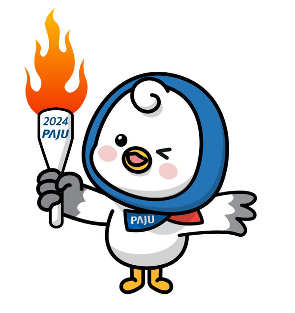 파주시가 4,5월 개최되는 ‘제14회 경기도장애인체육대회’와 ‘제70회 경기도체육대회’ 개막을 낲두고 대회의 관심도를 높이기 위한 게릴라 이벤트를 개최키로 했다. 사진은 체전 공식마스코트 파랑이. (사진제공=파주시청)