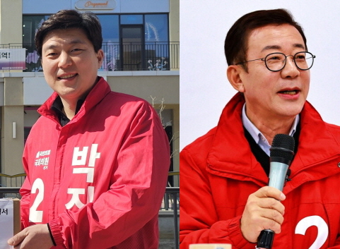 사진은 국민의힘 김포시갑 박진호 후보와 김포시을 홍철호 후보