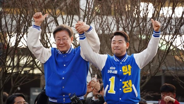 더불어민주당 박정 후보는 피주에도 ‘고속철도시대’가 열리게 됐다며 이 사업의 차질없는 진행을 위해 최선을 다하겠다며 지지를 호소했다. (사진=박정 후보 페이스북)