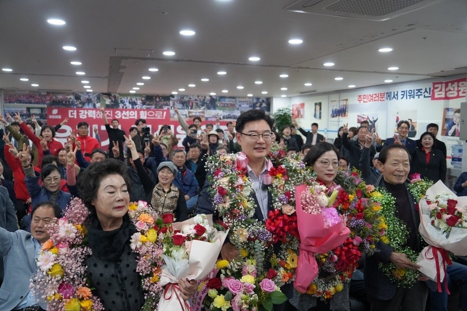 김성원 국민의힘 동두천양주연천을 지역구 후보가 3선에 성공했다. (사진제공=김성원 후보 선거 캠프)