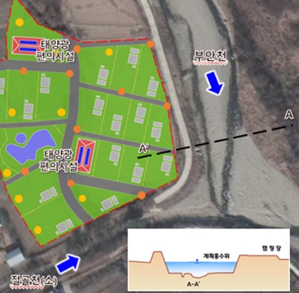 경기도가 하천길 수변 산책로 조성 사업의 하나로 하천길 주변 폐천부지를 활용한 도민체감형 RE100 공원을 만든다. (사진제공=경기도청)