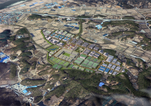 파주시 파평면 장파리 일원에 조성된 ‘파주 콘텐츠월드 일반산업단지’ 준공과 함께 문산읍 내포리 일원의 파주 스튜디오시티 일반산업단지도 준공을 서두르고 있어 파주 북부가 미디어 콘텐츠 산업의 중심지로 급부상할 전망이다. 사진은 파주 콘텐츠월드 산단 조감도. (사진제공=파주시청)