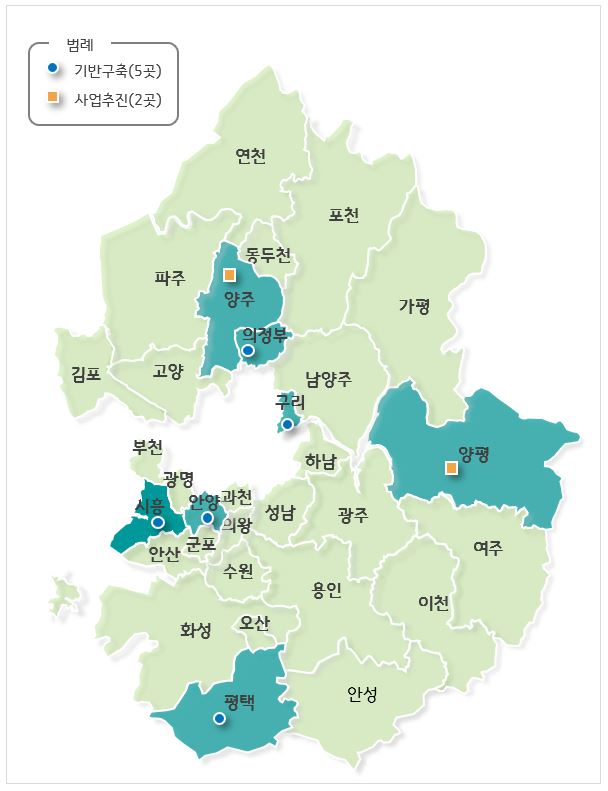 경기도가 2024년 경기 더드림 재생사업의 신규 대상지로 평택시 원평동 등 7곳을 최종 선정했다. (사진제공=경기도청)