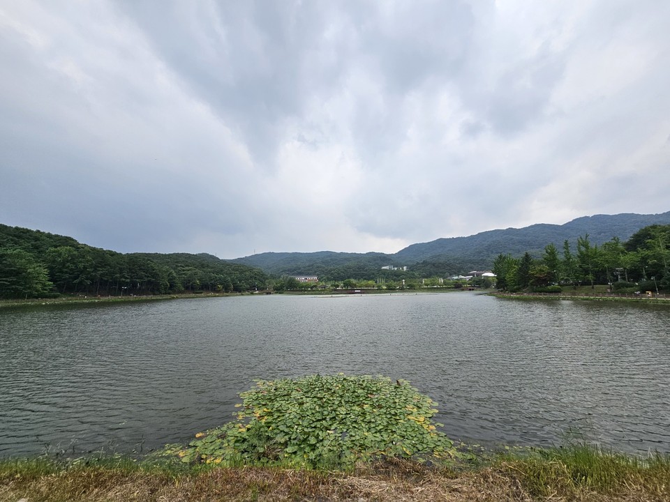 4일 목요일인 오늘 경기·인천지역은 늦은 오후(경기북부)부터 비가 시작돼 저녁엔 수도권 전 지역으로 확대되겠다. 이 비는 다음날 새벽까지 이어지면서 돌풍과 천둥·번개를 동반하겠다. 다음날까지의 예상 강수량은 30~80㎜, 많은 곳(경기남부)은 100㎜이상이겠다. 사진은 전날 오후 먹구름 잔뜩 낀 이천 설봉호수 전경. (사진=송석원 기자)