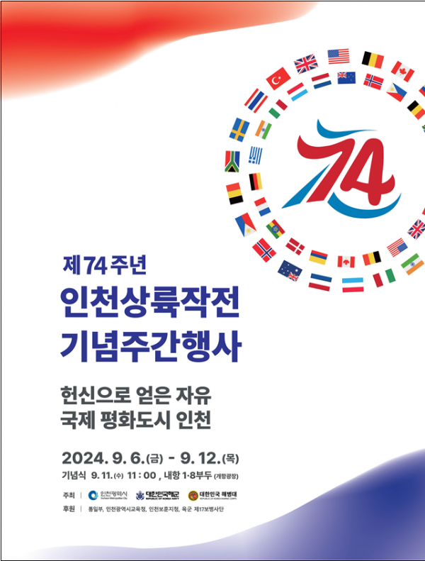 국제평화도시 인천, 인천상륙작전 74주년 기념주간 행사 개최