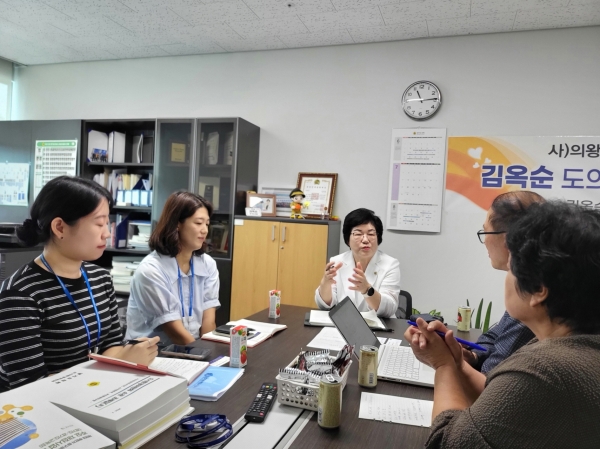 김옥순 의원, 의왕·군포·안산 공공주택지구 조성사업 정담회 개최