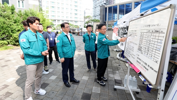 인천시의회 건설교통위원회, 서구 전기차 화재현장 확인
