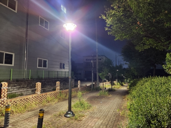 의정부시, 보행자 전용도로 노후 도로조명시설 발광 다이오드 교체 실시