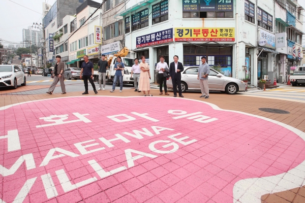 김찬진 동구청장, 송림2동 일원 도로환경 정비 마무리 현장 시찰