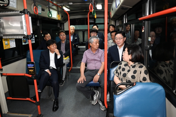 강수현 양주시장, 양주 37번 버스 개통식 참석