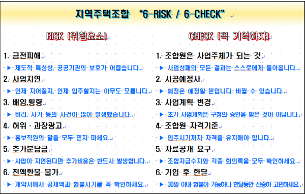 인천 서구, 지역주택조합 ‘피해주의보’ 발령