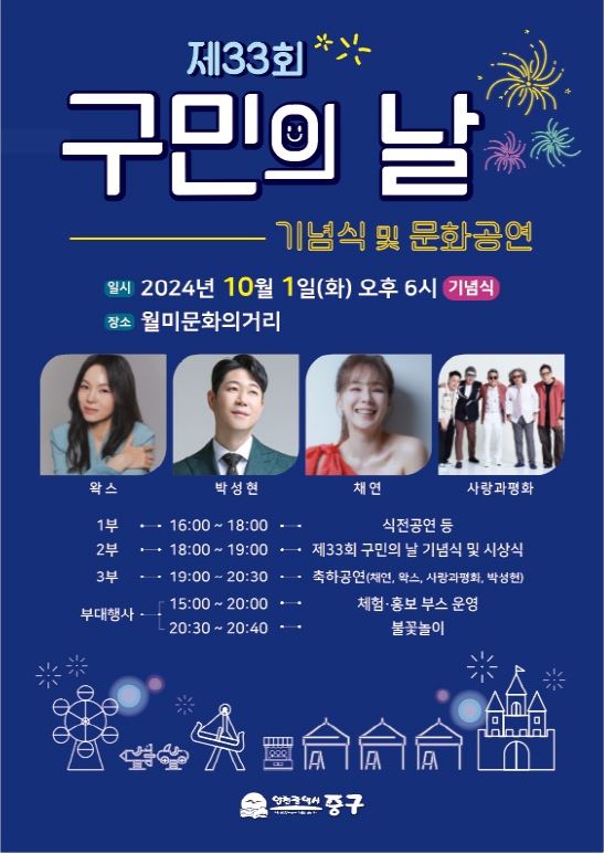 인천 중구, 월미도서 ‘제33회 구민의 날 기념 축제’ 팡파르
