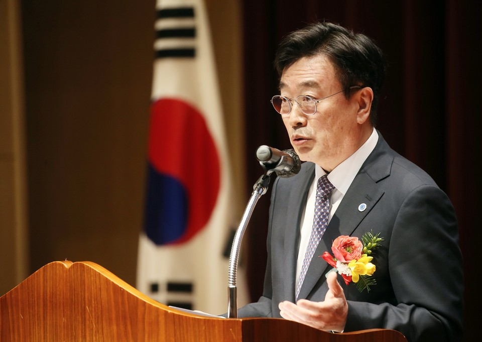 인천경제자유구역이 산업통상자원부 성과평가에서 6년 연속 최고 등급인 S등급을 받았다. 사진은 윤원석 인천경제자유구역청장. (사진제공=인천경제자유구역청)