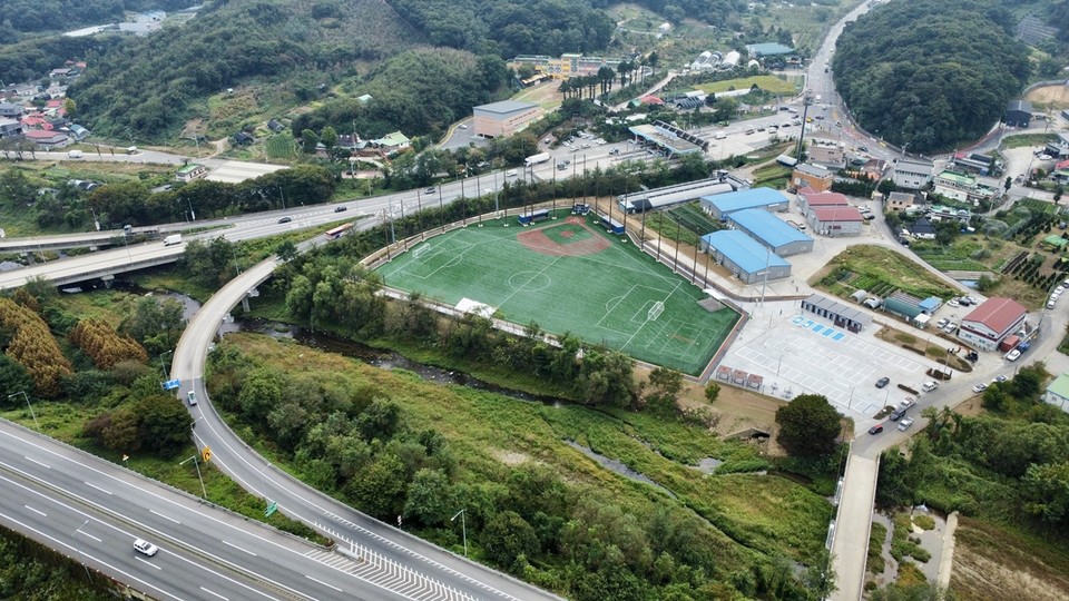 경기도종합체육대회를 유치한 광주시가 남한산성면에 스포츠타운을 완공하는 등 대회 준비에 박차를 가하고 있다. (사진제공=광주시)