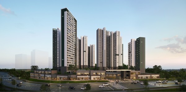 (주)원건설은 경기도 오산시 세교2지구에 공급하는 ‘오산세교 힐데스하임’의 견본주택을 이달25일 개관하고, 본격 분양에 나선다. 사진은 오산세교 힐데스하임 투시도. (사진제공=원건설)