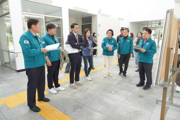 포천시의회는 23일 제182회 임시회 회기 중 집행부에서 추진하고 있는 주요사업장에 대한 현장답사를 실시했다. (사진제공=포천시의회)