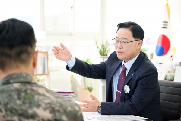 강수현 양주시장, ‘예비군 지휘관 간담회’ 참석ⵈ 관계자 격려