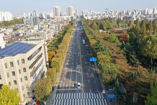 인천 부평구는 길주로 외 3개 도로에 대해 ‘특화가로 조성사업’을 마쳤다. (사진제공=부평구)