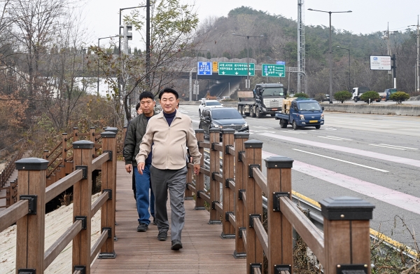 의정부시, 장암숲 늘품길 현장 점검으로 장암수목원 조성에 역량 집중
