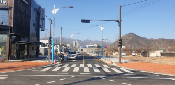 가평군, 대곡리 회전교차로·도시계획도로 완공