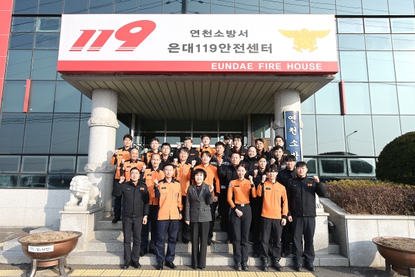 연천군의회, 설맞이 연천소방서 위문
