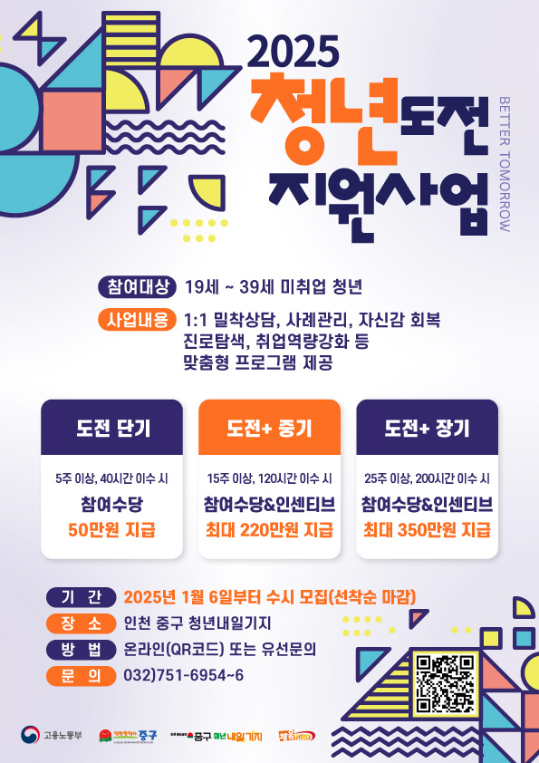 인천 중구, ‘그냥 쉬는 청년’ 사회진출 돕는다 … 최대 350만원 지원