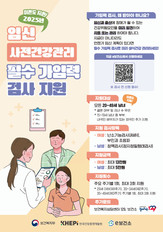 “건강한 임신 첫걸음”인천시, 임신 건강검진 지원 확대